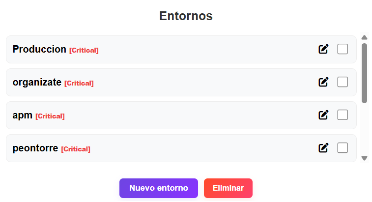 Módulo de Gestión de Entornos