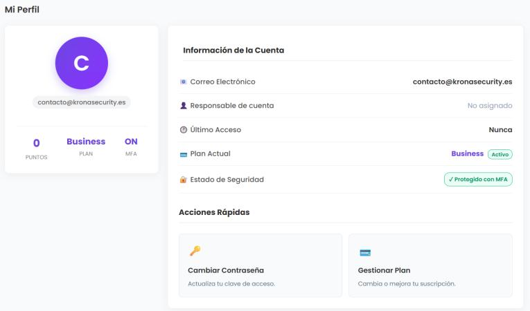 Módulos de Configuración de Perfil